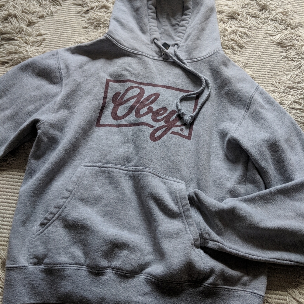gray obey hoodie (2) 🖤